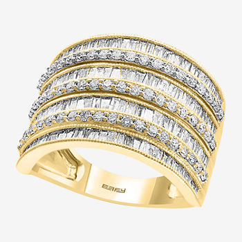 Effy  Womens 1 1/2 CT. T.W. Genuine Diamond 14K Gold Cocktail Ring