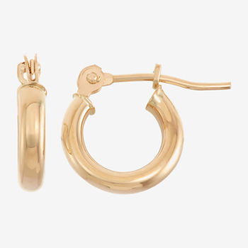 10K Gold 10mm Hoop Earrings