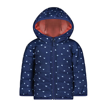 Carter's Baby Girls Hooded Water Resistant Midweight Puffer Jacket