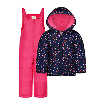 Carter's Baby Girls Water Resistant Heavyweight Hearts Snow Suit