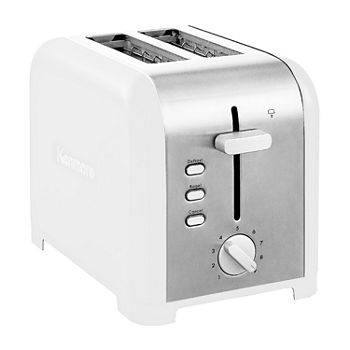 Kenmore 2-Slice Red Stainless Steel Toaster, Wide Slot, Bagel/Defrost