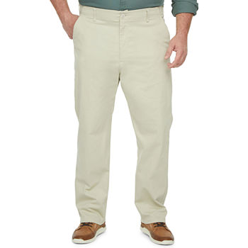 Lee Mens Big and Tall Straight Fit Flat Front Pant
