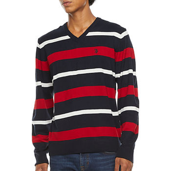 U.S. Polo Assn. V Neck Long Sleeve Pullover Sweater