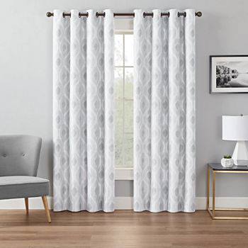 Eclipse Andes Geo Energy Saving 100% Blackout Grommet Top Curtain Panel