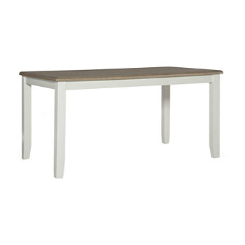 Janisse Rectangular Wood-Top Dining Table