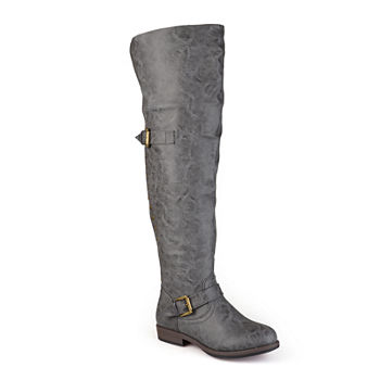 Journee Collection Womens Kane Over-The-Knee Riding Boots
