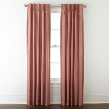 JCPenney Home Supreme Energy Saving Light-Filtering Pinch Pleat Single Curtain Panel