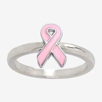 Sparkle Allure Breast Cancer Awareness Stainless Steel Band