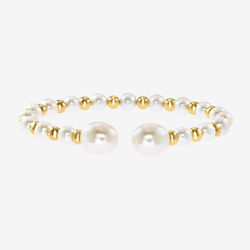 Effy  White 14K Gold Over Silver Bangle Bracelet
