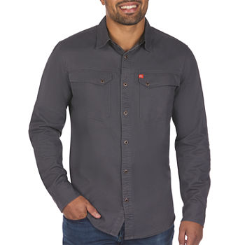 American Outdoorsman Mens Regular Fit Long Sleeve Button-Down Shirt