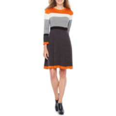 Jessica Howard Long Sleeve Sweater Dress - JCPenney