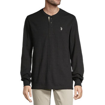 U.S. Polo Assn. Mens Long Sleeve Classic Fit Henley Shirt