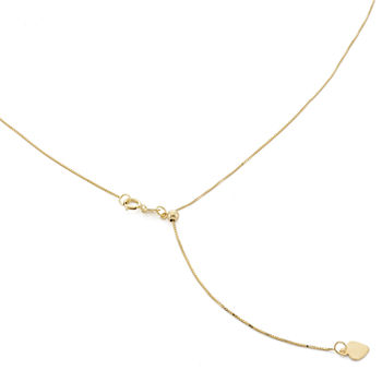 10K Gold 22 Inch Solid Box Chain Necklace