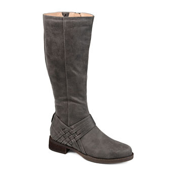 Journee Collection Womens Meg Stacked Heel Over the Knee Boots