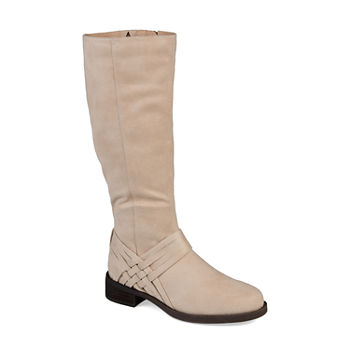 Journee Collection Womens Meg Wide Calf Stacked Heel Over the Knee Boots