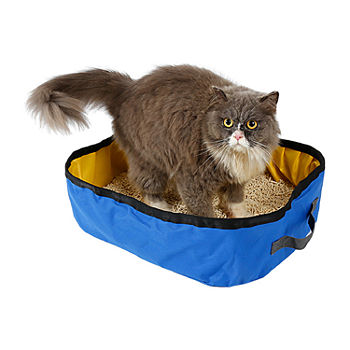 Pet Life Litter Go Travel Folding Waterproof Kitty Litter Box And Bath Cat Litter Box