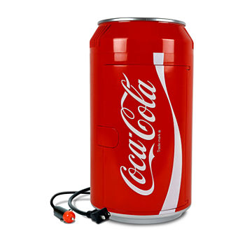 Coca-Cola 8 Can Portable Mini Fridge- 5.4L (5.7 qt) Cooler- AC/DC- Red