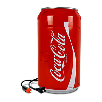 Coca-Cola 12 Can Portable Mini Fridge- 10L (10.6 qt) Cooler- AC/DC- Red