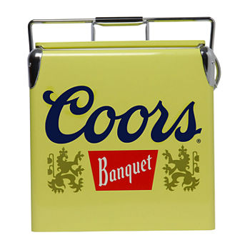 Coors Banquet Retro Ice Chest Cooler with Bottle Opener 13L (14 Quart)