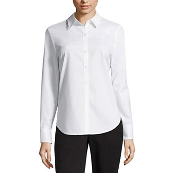 Worthington Long Sleeve Essential Shirt - Tall