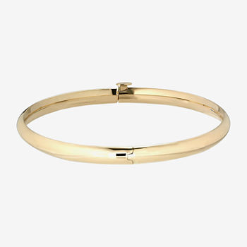 14K Gold Hinged 4.8MM Bangle Bracelet