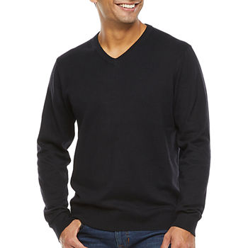 St. John's Bay V Neck Long Sleeve Pullover Sweater