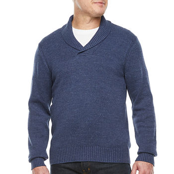 St. John's Bay Shawl Collar Long Sleeve Pullover Sweater