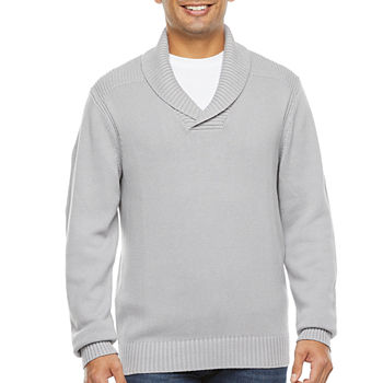 St. John's Bay Shawl Collar Long Sleeve Pullover Sweater