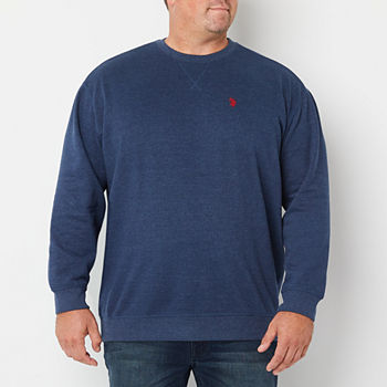 Us Polo Assn. Big and Tall Mens Embroidered Crew Neck Long Sleeve Sweatshirt