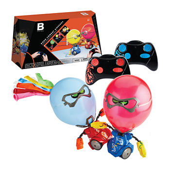 Black Series Robo Combat Airheads, Remote Control Balloon Brawlers, 2 RC Battle Robots With Inflatable Heads