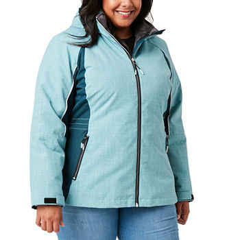 Free Country Womens Wind Resistant Water Resistant Heavyweight System Jacket-Plus