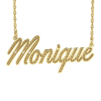 Personalized Geniune Diamond Accent Name Necklace