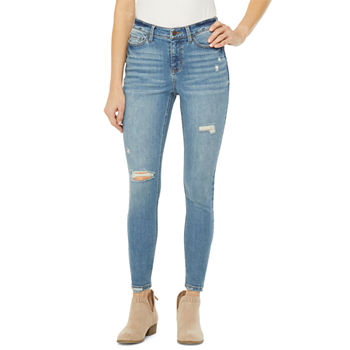 a.n.a-Womens High Rise Destructed Jegging