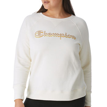 Champion Womens Crew Neck Long Sleeve Sweatshirt Plus