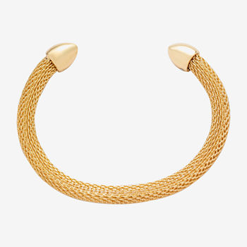 Worthington Gold Tone Mesh Cuff Bracelet