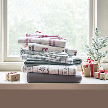 North Pole Trading Co Flannel Sheet Set