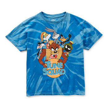 Space Jam Little & Big Boys Crew Neck Looney Tunes Short Sleeve Graphic T-Shirt