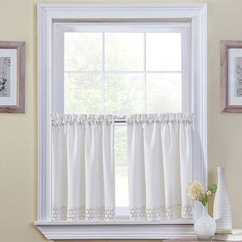 24 inch tier curtains set