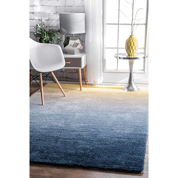 nuLoom Hand Tufted Ombre Hertha Shaggy Rug