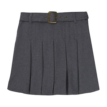 French Toast Girls Belted Scooter Skirt
