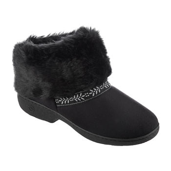 Isotoner Microsuede Womens Bootie Slippers