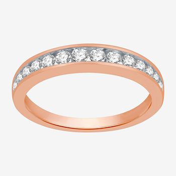Classic Collection 3MM 1/2 CT. T.W. Genuine White Diamond 10K Rose Gold Wedding Band