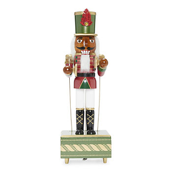 North Pole Trading Co. 14" African American Musical Christmas Nutcracker