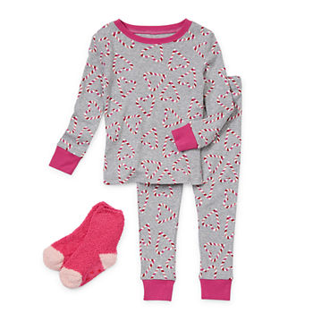 Okie Dokie Toddler Girls 3-pc. Pant Pajama Set