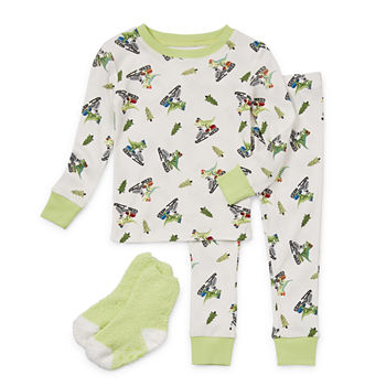 Okie Dokie Toddler Boys 3-pc. Pant Pajama Set
