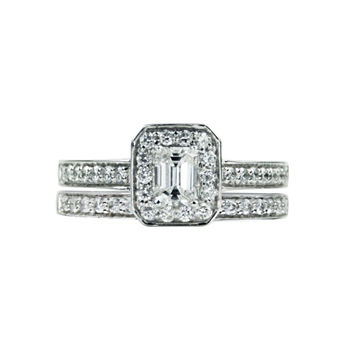 LIMITED QUANTITIES! Womens 1 CT. T.W. White Diamond 14K Gold Bridal Set