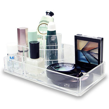 3-Step Clear Acrylic 8 Compartment Compact lipstick Cosmetic Makeup Organizer