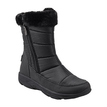 Easy Spirit Womens Vexpo Water Resistant Flat Heel Snow Boots