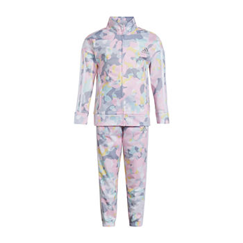 adidas Toddler Girls 2-pc. Camouflage Track Suit