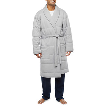 Stafford Quilted Mens Long Sleeve Robe - Regular Split Sizes